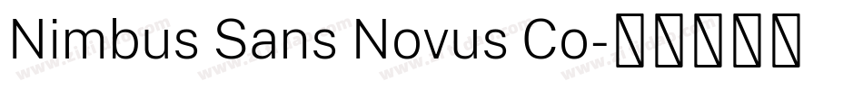 Nimbus Sans Novus Co字体转换